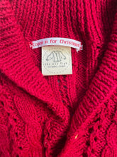 Load image into Gallery viewer, 2-3 years - Slouchy Red Robin cardigan
