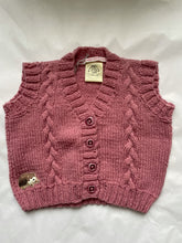 Load image into Gallery viewer, 06-12 months - Blush sweater “Hedgehog” vest
