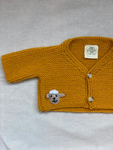 Load image into Gallery viewer, 0-3 months - Ochre “Lamb” cardigan
