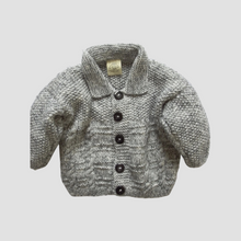 Load image into Gallery viewer, 1-2 year - Grey fleck slouchy cardigan
