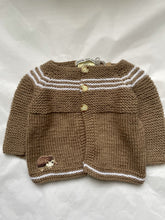 Load image into Gallery viewer, 0-6 months - “Fox” cardigan and hat set
