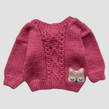 Load image into Gallery viewer, Newborn - Berry pink “Fox” jumper
