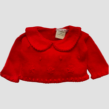 Load image into Gallery viewer, 0-3 months - Red embroidered jumper
