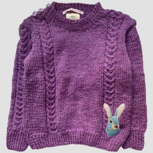 Load image into Gallery viewer, 2-3 years - Purple ‘Mountain Hare’ jumper
