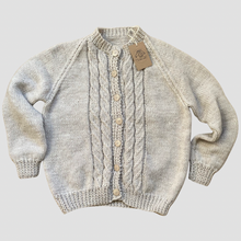 Load image into Gallery viewer, Size 10-14 - Porridge grey chunky cardigan
