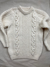 Load image into Gallery viewer, 7-8 years - Cream Aran jumper
