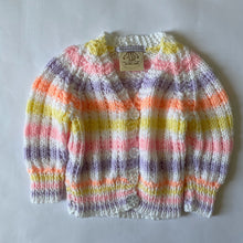 Load image into Gallery viewer, 0-6 months - Pastel stripe cardigan
