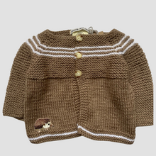 Load image into Gallery viewer, 0-6 months - “Fox” cardigan and hat set
