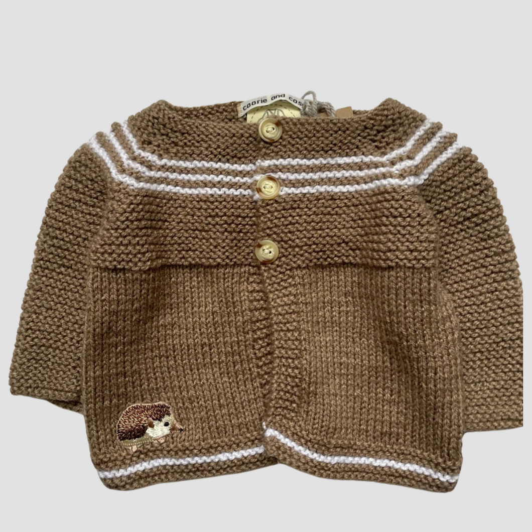 0-6 months - “Fox” cardigan and hat set