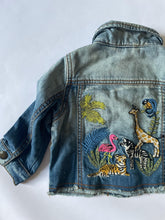 Load image into Gallery viewer, 06-12 months - Jungle animal denim jacket
