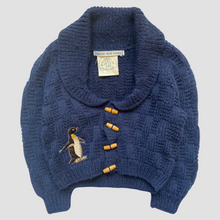 Load image into Gallery viewer, 06-12 months - Navy Penguin cardigan
