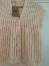 Load image into Gallery viewer, Size 8-12 - Peach blush sleeveless cardigan
