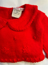 Load image into Gallery viewer, 0-3 months - Red embroidered jumper
