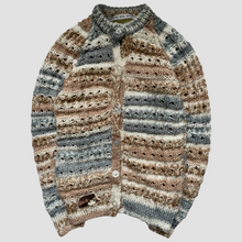 Load image into Gallery viewer, 3-4 years - Caramel striped “Hedgehog” cardigan
