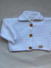 Load image into Gallery viewer, Newborn - White cardigan
