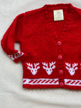 Load image into Gallery viewer, 06-12 months - Reindeer glitter cardigan
