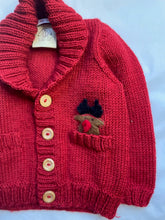 Load image into Gallery viewer, 06-12 months - Red Robin cardigan
