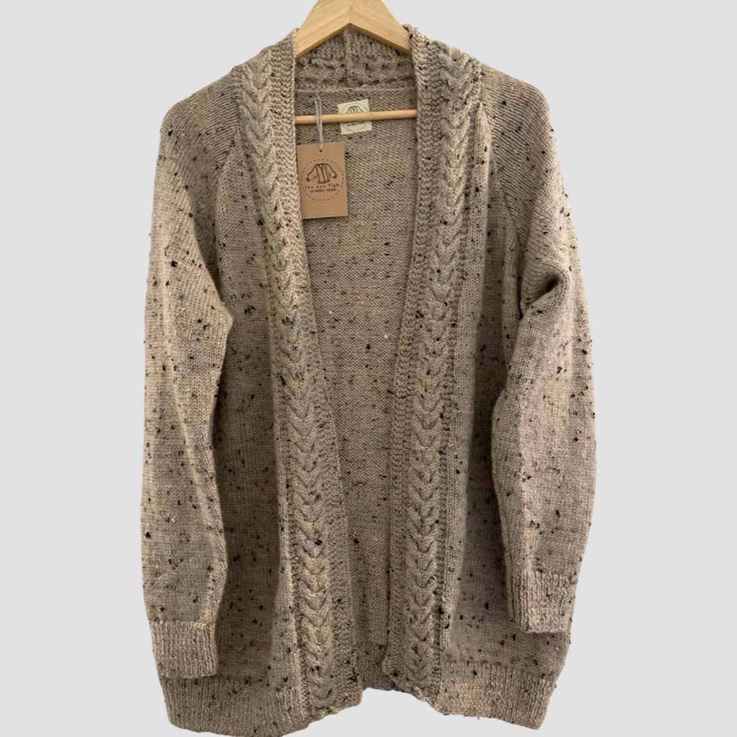 Size 14-16 - Biscuit fleck cardigan