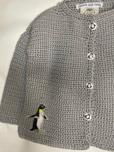 Load image into Gallery viewer, 06-12 months - Grey Penguin cardigan
