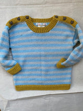 Load image into Gallery viewer, 2-3 years - Blue and mustard jumper
