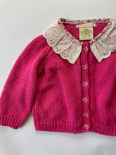Load image into Gallery viewer, 06-12 months - Pink frilly cardigan
