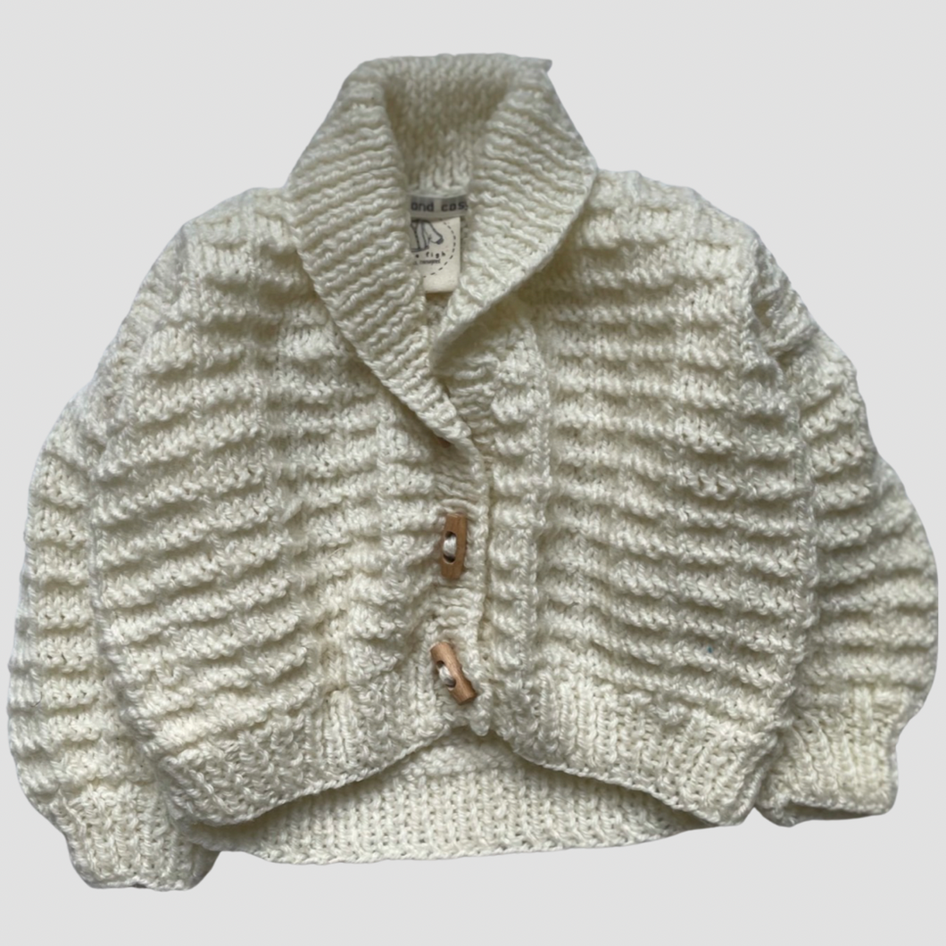 0-6 months - Cream duffle knit