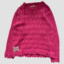 Load image into Gallery viewer, 5-6 years - Pink heart “Fox” jumper
