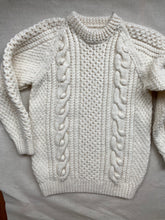 Load image into Gallery viewer, 7-8 years - Cream Aran jumper
