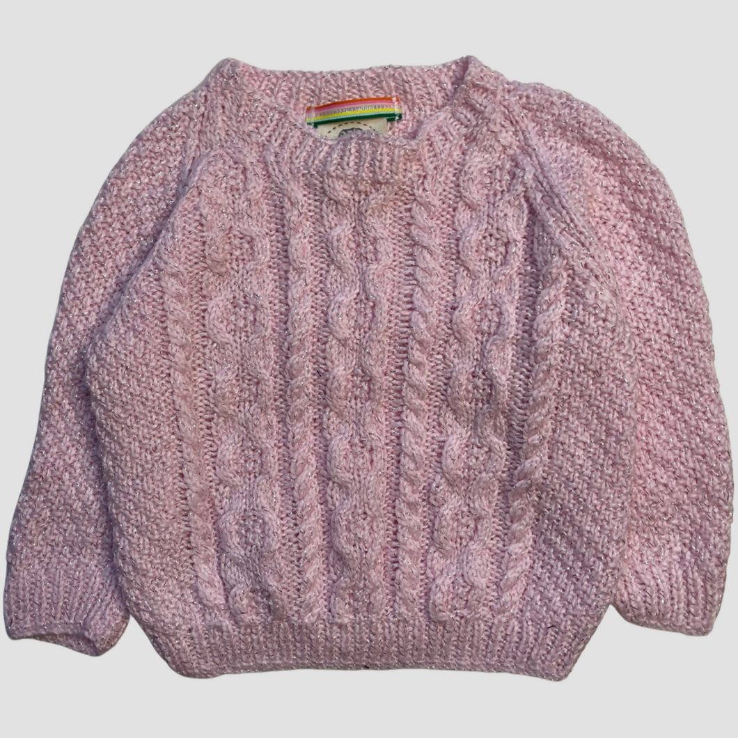 1-2 years - Pink sparkle jumper
